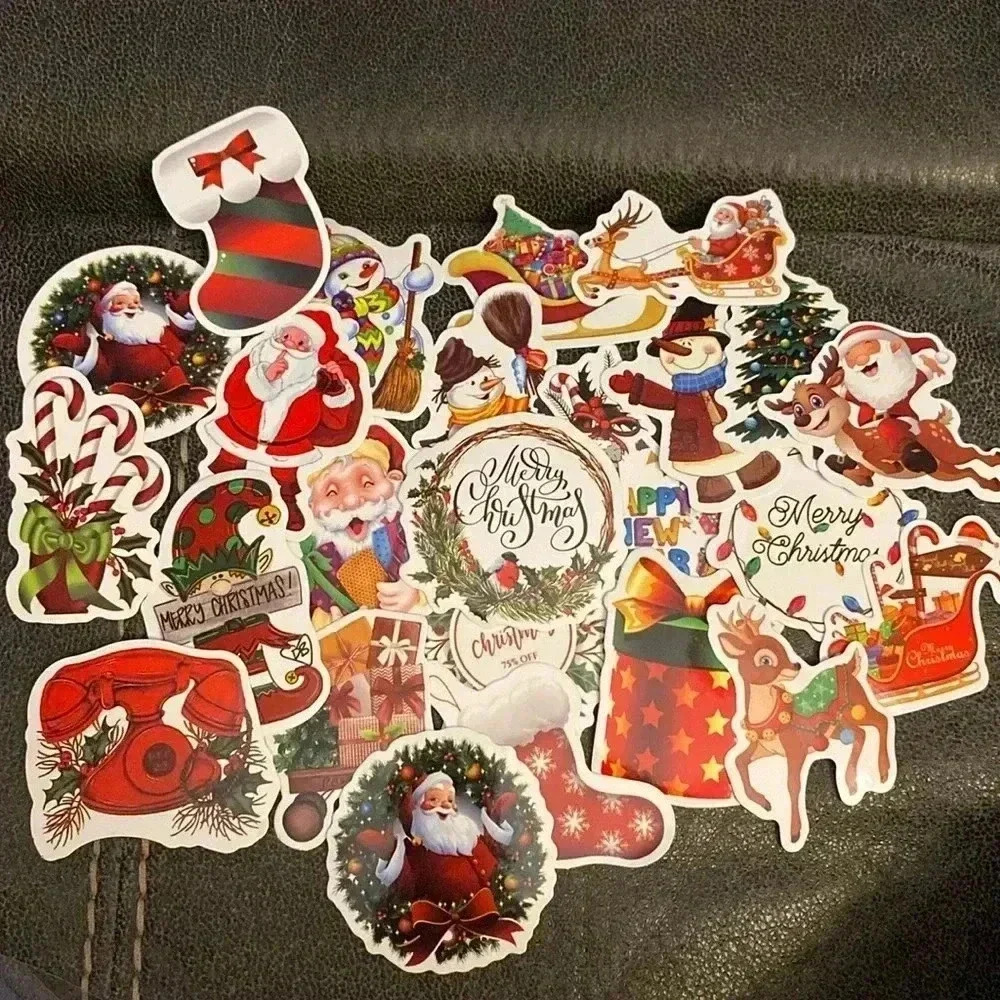 🖤🎄 Mystery Variety Christmas Holiday New Years Trendy Aesthetic Stickers